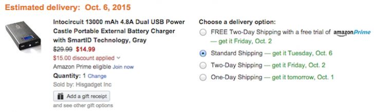 Fotografía - Batería externa [Trato Alerta] Intocircuit 13000mAh Dual-USB es solamente $ 14.99 Después de $ 15 de descuento en Amazon